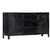 Rustika Rowe -  Sideboard Black 147x40x80 cm Solid Mango Wood